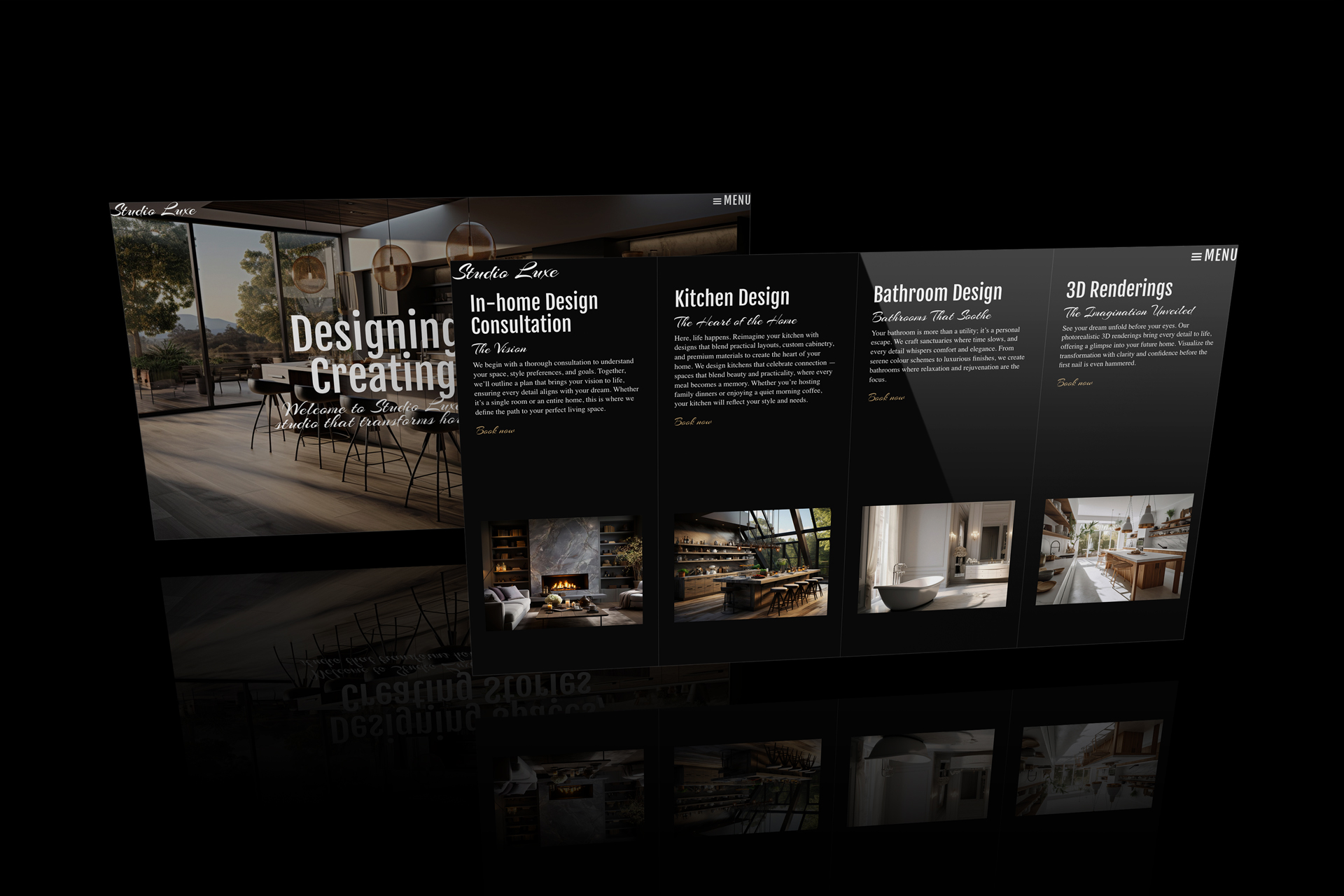 Website Template for Interior Designers & Architects – Studio Luxe